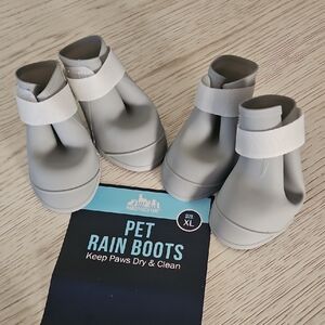 Pet Rain Boots for Dogs - Gray - XL